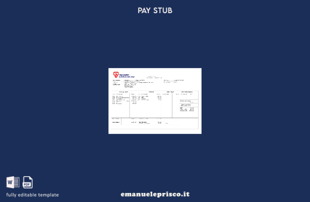 modello di busta paga TNB Energy Services in stile verificato